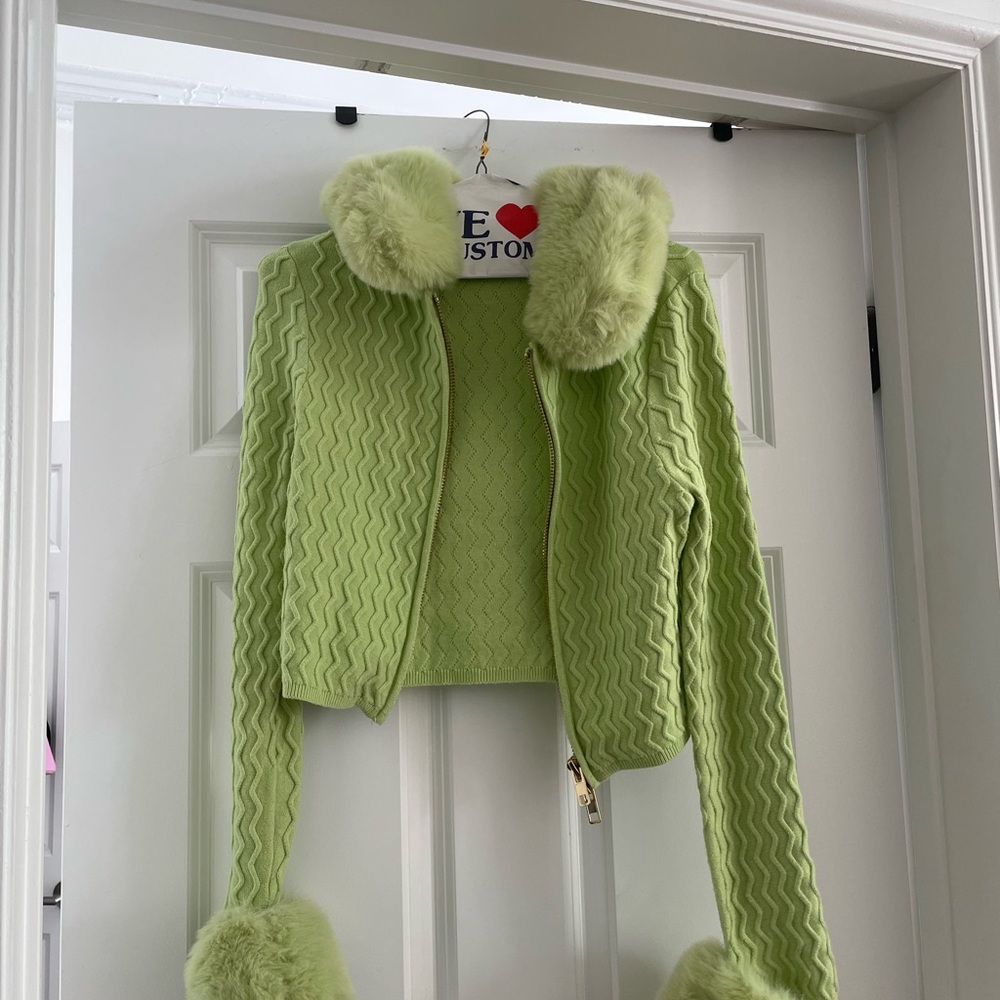 House of Sunny Peggy island cardi zip up size US 4